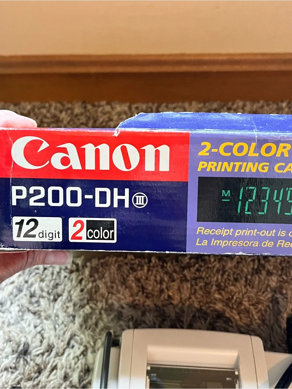 Canon P23-DH III Desktop Printing Calculator And Power Adaptor/Instructions/Box